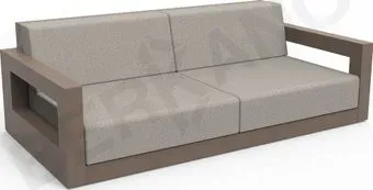 Berkano Quarter lounge с подушками 250_009_13_59 (кофейный/светло-серый)