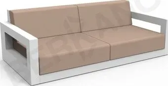 Berkano Quarter lounge с подушками 250_009_03_63 (белый/toffee)