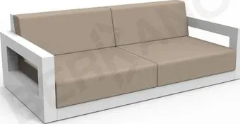 Berkano Quarter lounge с подушками 250_009_03_58 (белый/canvas)