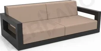 Berkano Quarter lounge с подушками 250_009_00_63 (черный/toffee)