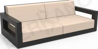 Berkano Quarter lounge с подушками 250_009_00_60 (черный/milk)