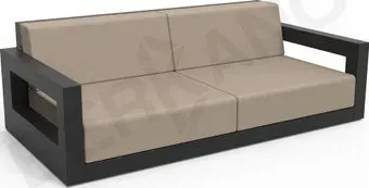 Berkano Quarter lounge с подушками 250_009_00_58 (черный/canvas)