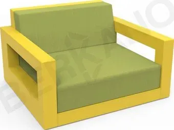 Berkano Quarter lounge с подушками 230_033_43_55 (желтый/зеленый)