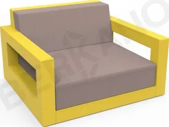 Berkano Quarter lounge с подушками 230_033_43_54 (желтый/кофейный)