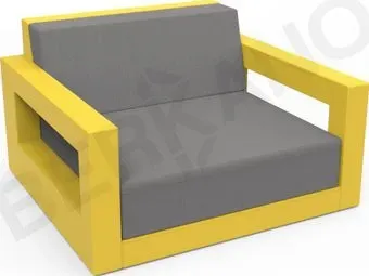 Berkano Quarter lounge с подушками 230_033_43_52 (желтый/графитовый)