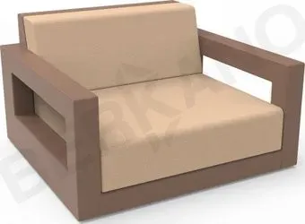 Berkano Quarter lounge с подушками 230_033_36_62 (коричневый/песочный)