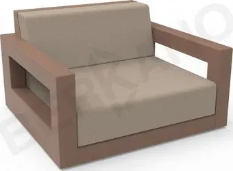 Berkano Quarter lounge с подушками 230_033_36_58 (коричневый/canvas)