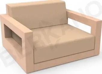 Berkano Quarter lounge с подушками 230_033_27_62 (терракотовый/песочный)