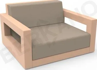 Berkano Quarter lounge с подушками 230_033_27_58 (терракотовый/canvas)