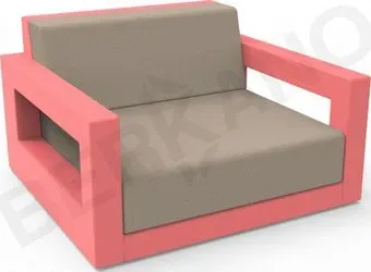 Berkano Quarter lounge с подушками 230_033_19_58 (красный/canvas)