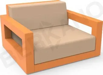 Berkano Quarter lounge с подушками 230_033_18_62 (оранжевый/песочный)