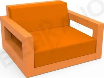 Berkano Quarter lounge с подушками 230_033_18_57 (оранжевый/оранжевый)