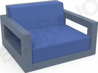 Berkano Quarter lounge с подушками 230_033_17_56 (синий/темно-синий)