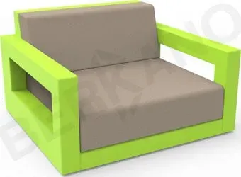 Berkano Quarter lounge с подушками 230_033_16_58 (зеленый/canvas)