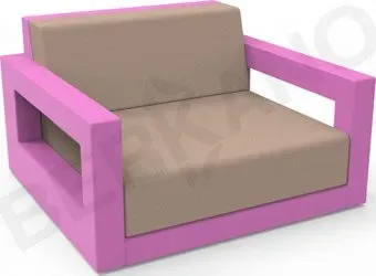 Berkano Quarter lounge с подушками 230_033_15_63 (фиолетовый/toffee)