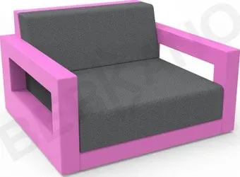 Berkano Quarter lounge с подушками 230_033_15_61 (фиолетовый/темно-серый)