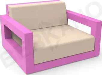 Berkano Quarter lounge с подушками 230_033_15_60 (фиолетовый/milk)