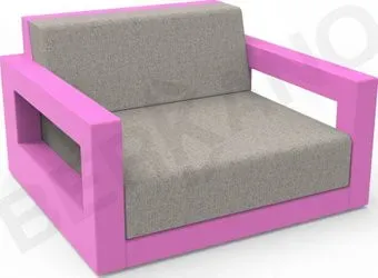 Berkano Quarter lounge с подушками 230_033_15_59 (фиолетовый/светло-серый)