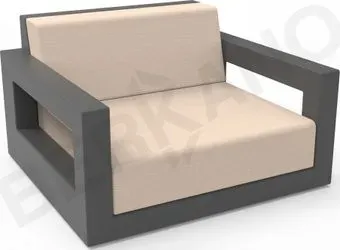 Berkano Quarter lounge с подушками 230_033_14_60 (графитовый/milk)