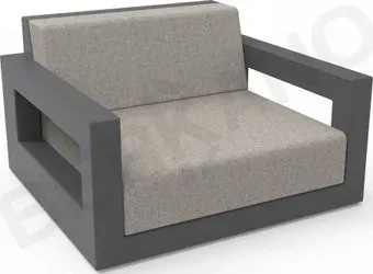 Berkano Quarter lounge с подушками 230_033_14_59 (графитовый/светло-серый)