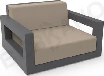 Berkano Quarter lounge с подушками 230_033_14_58 (графитовый/canvas)