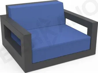 Berkano Quarter lounge с подушками 230_033_14_56 (графитовый/темно-синий)