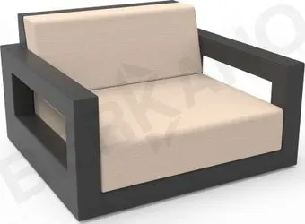 Berkano Quarter lounge с подушками 230_033_00_60 (черный/milk)