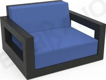 Berkano Quarter lounge с подушками 230_033_00_56 (черный/темно-синий)