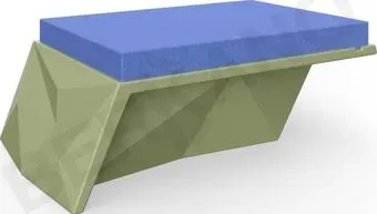 Berkano Quaro с подушками 230_042_23_56 (темно-зеленый/темно-синий)