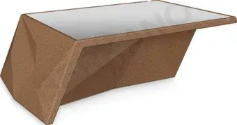 Berkano Quaro со стеклом 240_012_26 (коричневый гранит)