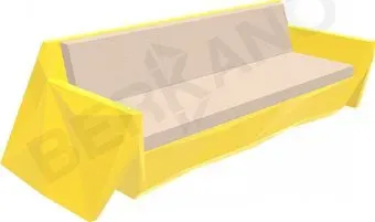 Berkano Quaro с подушками 250_008_43_60 (желтый/milk)