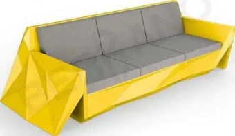 Berkano Quaro с подушками 250_008_43_52 (желтый/графитовый)
