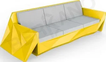 Berkano Quaro с подушками 250_008_43_51 (желтый/серый)