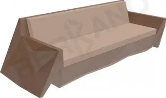 Berkano Quaro с подушками 250_008_36_63 (коричневый/toffee)