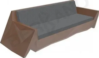 Berkano Quaro с подушками 250_008_36_61 (коричневый/темно-серый)