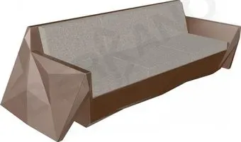 Berkano Quaro с подушками 250_008_36_59 (коричневый/светло-серый)
