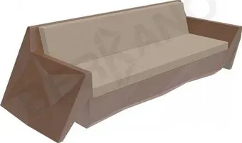 Berkano Quaro с подушками 250_008_36_58 (коричневый/canvas)