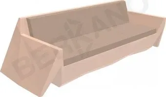 Berkano Quaro с подушками 250_008_27_63 (терракотовый/toffee)