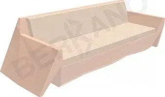 Berkano Quaro с подушками 250_008_27_60 (терракотовый/milk)