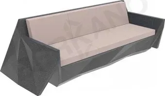 Berkano Quaro с подушками 250_008_24_54 (черный гранит/кофейный)