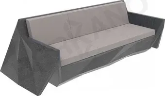Berkano Quaro с подушками 250_008_24_52 (черный гранит/графитовый)