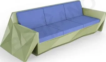 Berkano Quaro с подушками 250_008_23_56 (темно-зеленый/темно-синий)