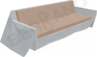 Berkano Quaro с подушками 250_008_21_63 (серый/toffee)