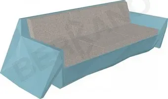 Berkano Quaro с подушками 250_008_20_59 (бирюзовый/светло-серый)