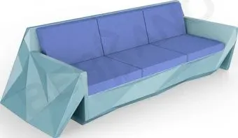 Berkano Quaro с подушками 250_008_20_56 (бирюзовый/темно-синий)