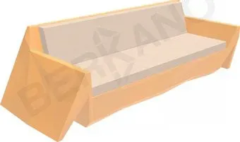 Berkano Quaro с подушками 250_008_18_60 (оранжевый/milk)