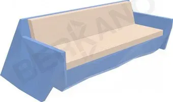 Berkano Quaro с подушками 250_008_17_60 (синий/milk)