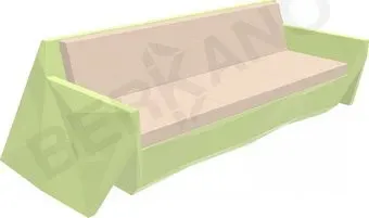 Berkano Quaro с подушками 250_008_16_60 (зеленый/milk)