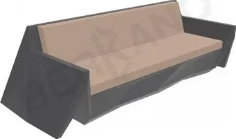 Berkano Quaro с подушками 250_008_14_63 (графитовый/toffee)