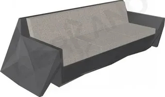 Berkano Quaro с подушками 250_008_14_59 (графитовый/светло-серый)
